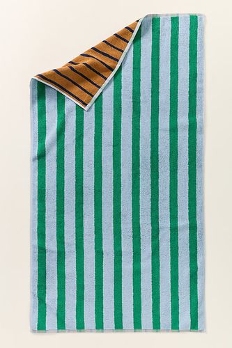 Collection de serviettes réversibles à rayures en coton en Blue chez - Anthropologie - Modalova