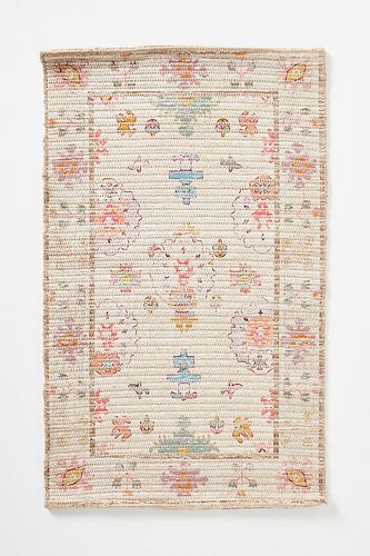 Tapis de bain imprimé en coton Malthe en Beige taille: S - By Anthropologie - Modalova