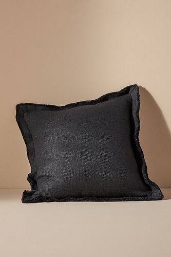 Luxe Linen Blend Cushion en Black taille: 18" sq chez - Anthropologie - Modalova