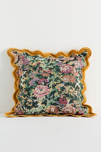 Coussin Gwendolyn à bordure festonnée en jacquard floral taille: 18" sq chez - Anthropologie - Modalova