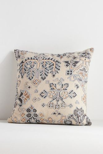 Coussin Brodé Texture Talia en Blue taille: 18" sq chez - Anthropologie - Modalova