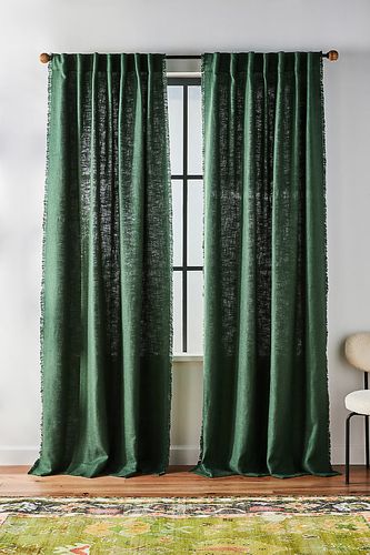 Rideau en mélange de lin de luxe en taille: 50 x 84 chez - Anthropologie - Modalova