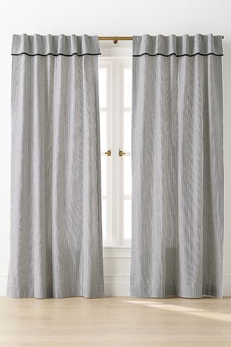 Cantonnière Darla en coton imprimé à rayures taille: 50" x 108" chez - Anthropologie - Modalova