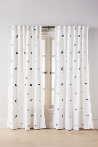 Rideau en coton brodé Fall Icons en taille: 50 x 84 chez - Anthropologie - Modalova