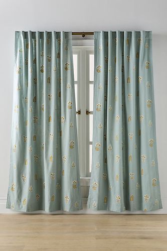 Rideau Rosalie en coton brodé à motif floral taille: 108" chez - Anthropologie - Modalova