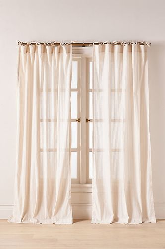 Rideau Transparent en Coton Dobby à Rayures et Attache en taille: 50 x 84 chez - Anthropologie - Modalova