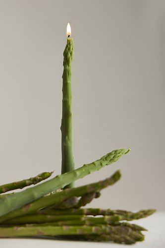 Bougie effilée asperge , ensemble de 2 en chez Anthropologie - Happy Organics - Modalova