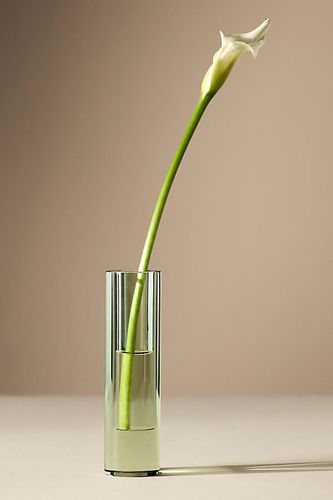 Cut Glass Stem Vase en Green taille: L chez - Anthropologie - Modalova