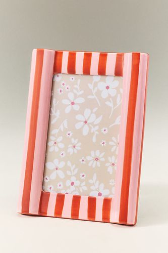 Cadre Photo Rayé Brooke en Orange taille: Assorted chez - Anthropologie - Modalova