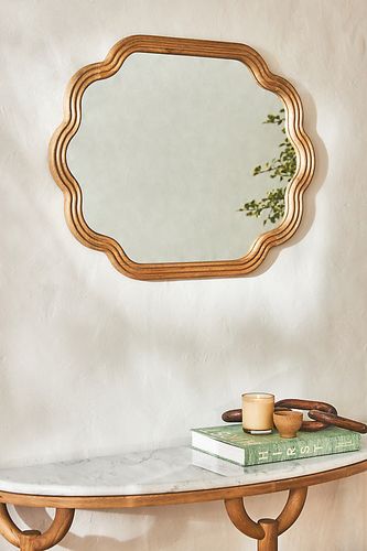 Miroir en bois Clara en Beige taille: S chez - Anthropologie - Modalova