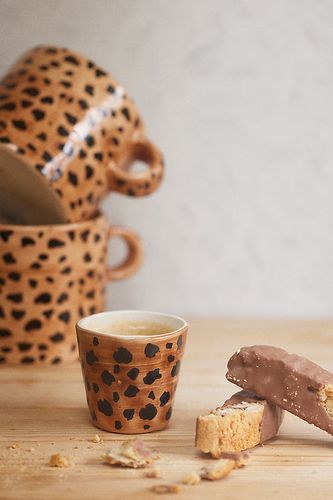 Tasse Expresso Léopard en Orange chez Anthropologie - Anna + Nina - Modalova