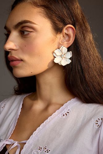 Hand-Painted Earrings en chez Anthropologie - The Pink Reef - Modalova