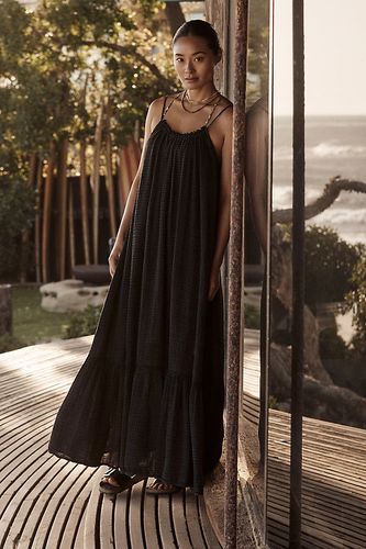 Robe en gaze Malika par Anthropologie par taille: L - Celandine - Modalova