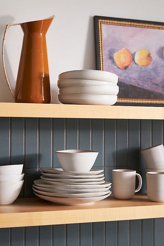 Lot de 4 bols à céréale portugais Jasper en White taille: S chez - Anthropologie - Modalova