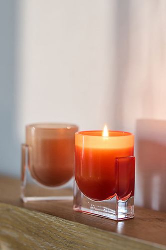 Bougie Parfumée en Boîte Ambre Doré & Pin Found Notes par en Orange taille: XS - Found Notes by Anthropologie - Modalova