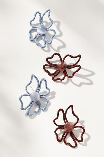 Boucles d'oreilles fleur centre perle par - By Anthropologie - Modalova