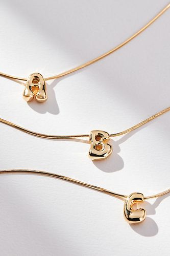 Collier Monogramme Mini Bulle Plaqué Or par - By Anthropologie - Modalova