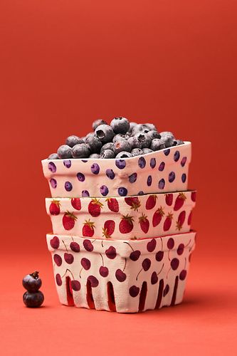 Panier à baies moyen en grès peint à la main Berry Icon chez - Anthropologie - Modalova