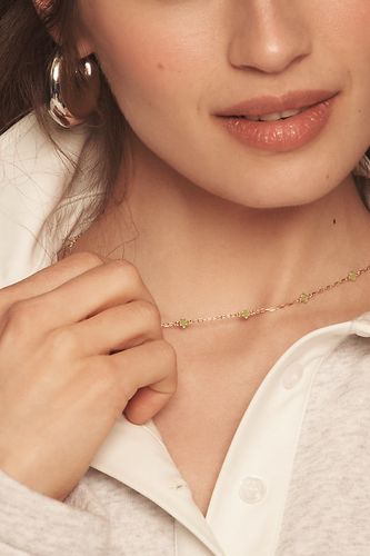 Tiny Clover Chain Necklace par en Green - By Anthropologie - Modalova