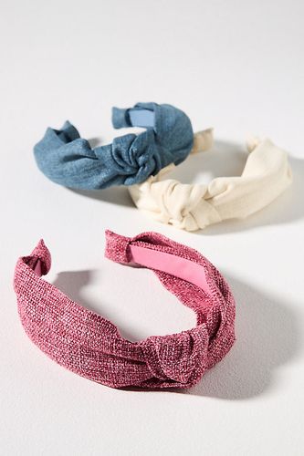 Bandeau en denim noué Everly par en Beige - By Anthropologie - Modalova