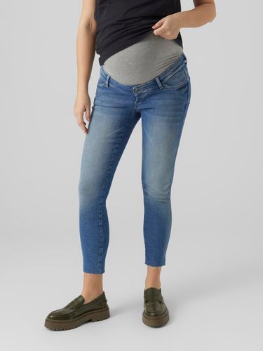 Jeans Slim Fit Taille Extra Haute Ourlet Brut - MAMA.LICIOUS - Modalova