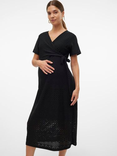 Robe Midi Regular Fit Col En V - MAMA.LICIOUS - Modalova