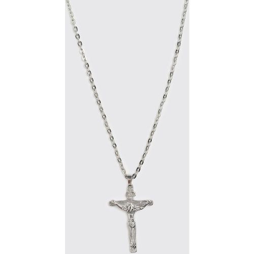 Collier à pendentif crucifix - Boohooman - Modalova