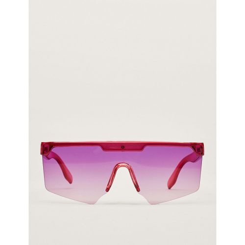 Half Frame Plastic Visor Sunglasses - Nasty Gal - Modalova