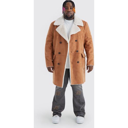 Grande taille - Manteau à doublure en faux mouton - - XXXL - Boohooman - Modalova