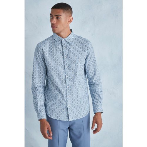 Chemise cintrée imprimée - Boohooman - Modalova