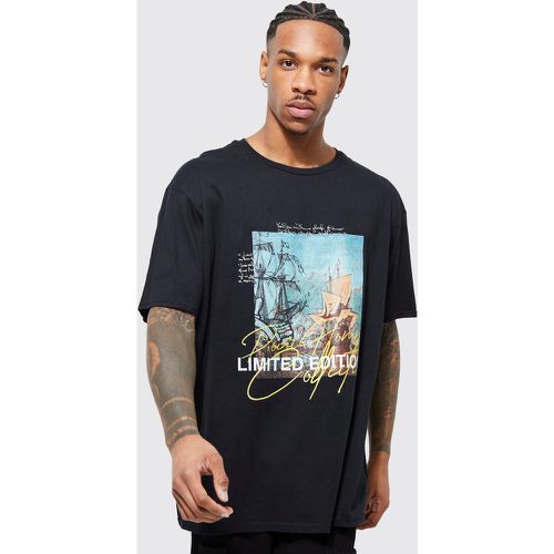 T-shirt oversize imprimé - Boohooman - Modalova