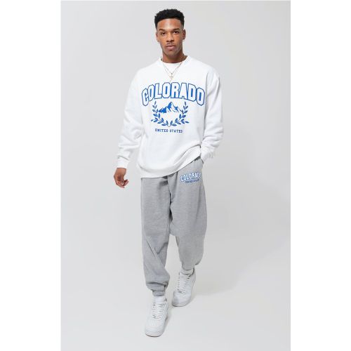 Survêtement oversize imprimé - Boohooman - Modalova