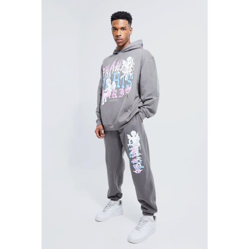 Survêtement oversize imprimé - Boohooman - Modalova