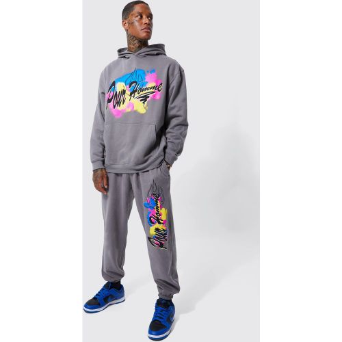 Survêtement oversize imprimé - Boohooman - Modalova