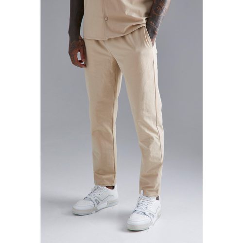 Pantalon technique en nylon à taille élastique - Boohooman - Modalova