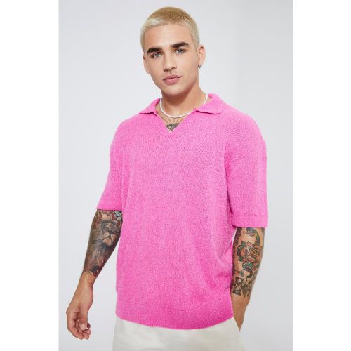 Polo oversize à manches courtes - Boohooman - Modalova