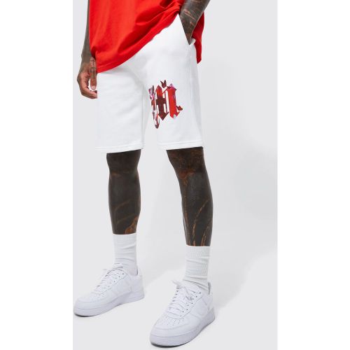 Short en jersey imprimé - Boohooman - Modalova