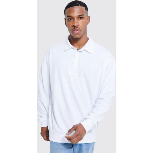 Polo oversize imprimé - Boohooman - Modalova