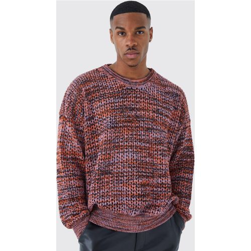 Pull ample en maille - Boohooman - Modalova
