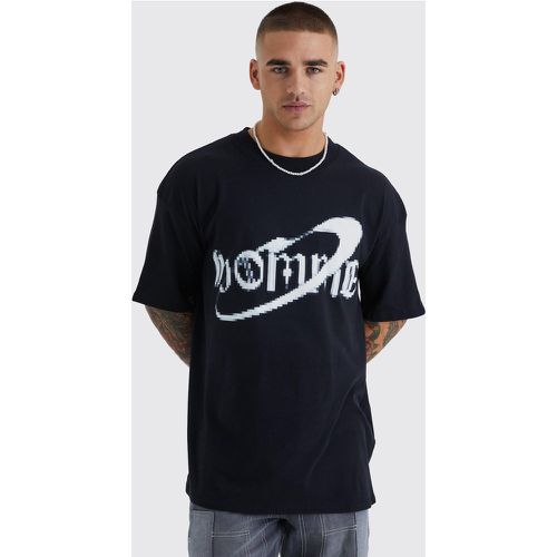 T-shirt oversize imprimé pixel - Boohooman - Modalova