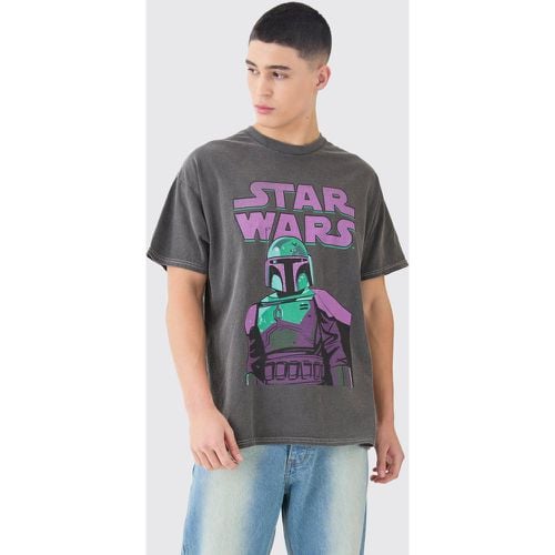 T-shirt oversize délavé à imprimé Star Wars - Boohooman - Modalova
