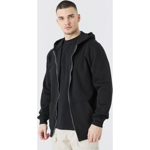 Tall - Sweat à capuche zippé basique - Boohooman - Modalova