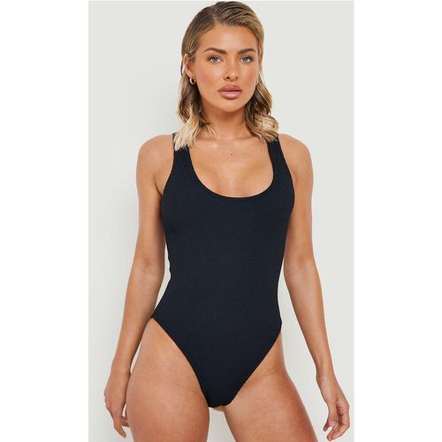 Maillot De Bain Texturé À Col Rond - boohoo - Modalova