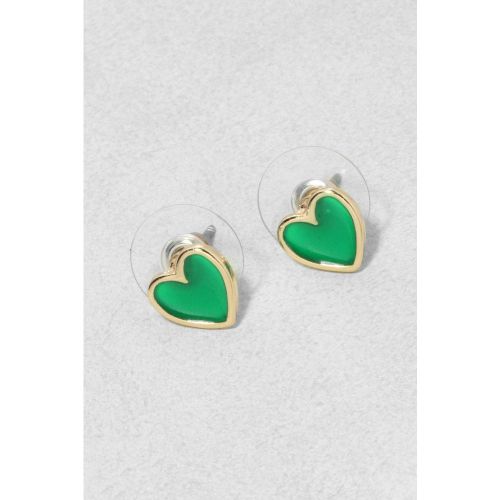 Boucles D'Oreilles Fluo En Forme De Cœur - boohoo - Modalova