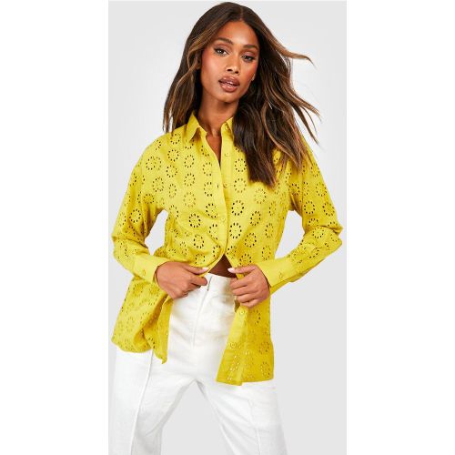 Chemise Oversize Brodée - boohoo - Modalova