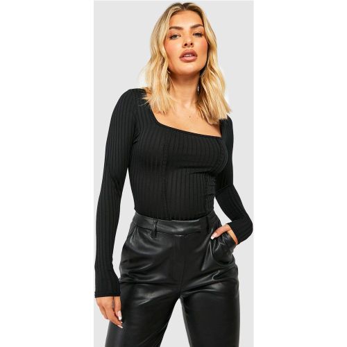 Corset Côtelé Long - boohoo - Modalova
