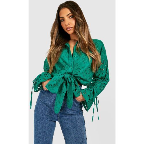 Chemise Nouée Brodée - boohoo - Modalova