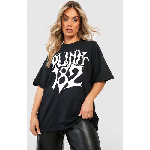 Grande Taille - T-Shirt Oversize À Imprimé Blink 182 - - 44-46 - boohoo - Modalova