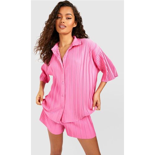 Chemise Plissée Ample Mat - boohoo - Modalova