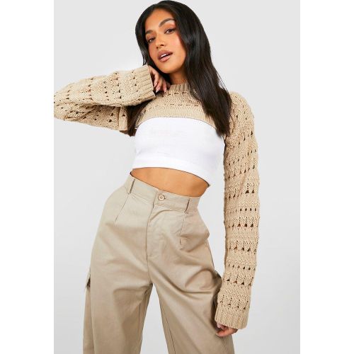Petite" - Boléro En Crochet - boohoo - Modalova